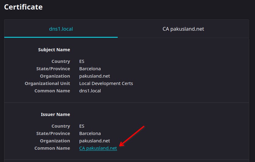 Using my own CA to sign certificates